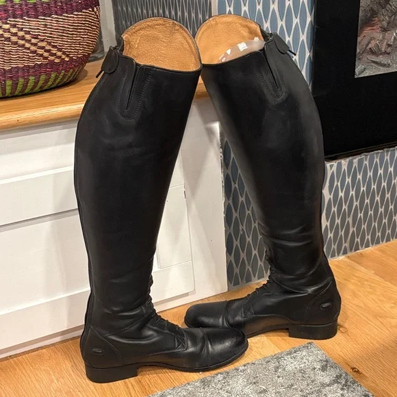 Ariat Tall Wide Black Riding Boots - Picture 3 of 13